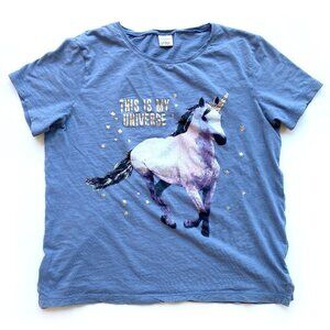 Lindex Girls Unicorn Graphic T-Shirt 12-14
